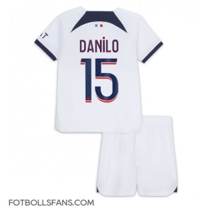 Paris Saint-Germain Danilo Pereira #15 Replika Bortatröja Barn 2023-24 Kortärmad (+ Korta byxor)